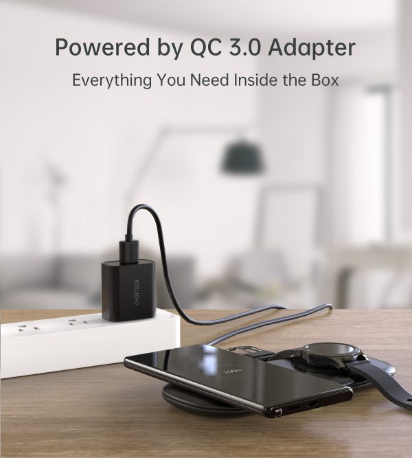 Choetech T570-S 2 In 1 Wireless 10W Charger, Phone + Watch