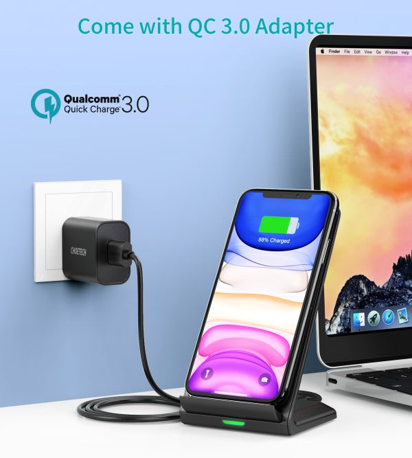 Choetech T524-F 15W Fast Wireless Charging Stand