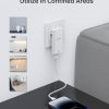 Choetech PD6011 67W GAN Ultrathin A+C Wall Charger White