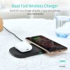 Choetech T535-S 20W, 2 In 1 Wireless 5 coils Charging Pad
