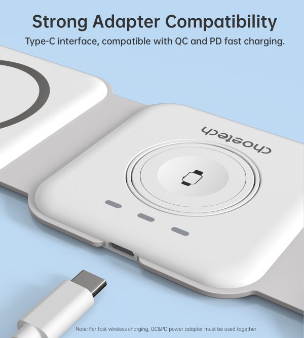 Choetech T588 3 in1 Foldable Magnetic wireless charger station