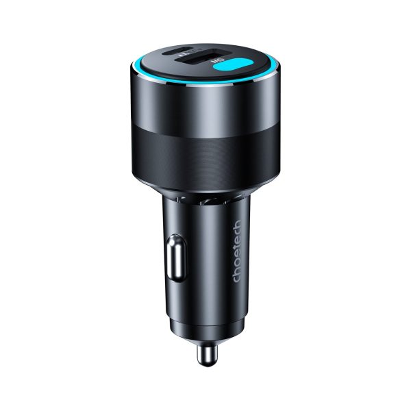 Choetech TC0011 130W Dual USB-C+ USB-A Fast Car Charger (Laptop Charger)
