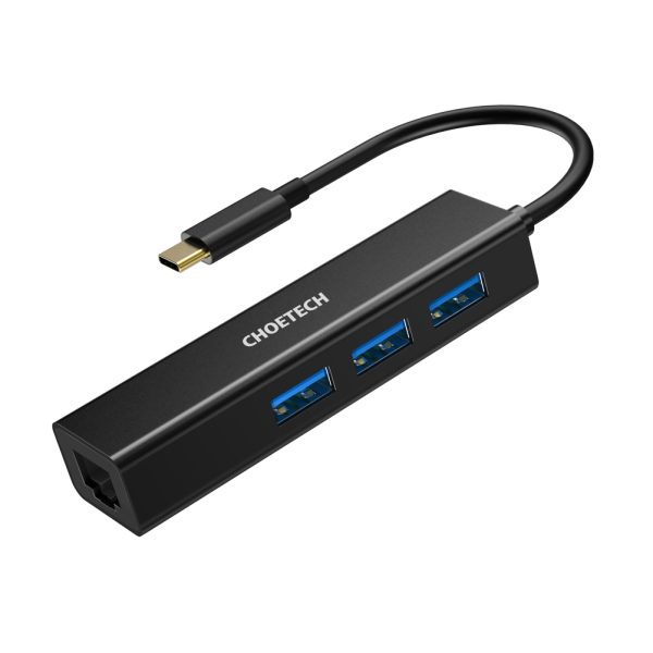 Choetech HUB-U02 4-In-1 USB-C to RJ45 Adapter