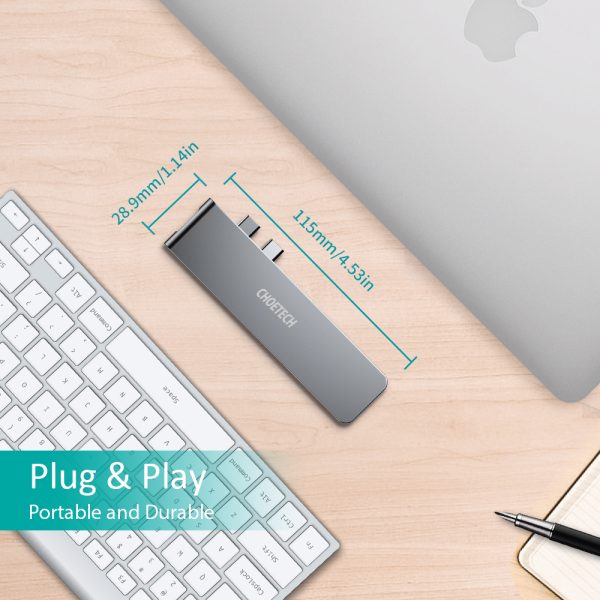 Choetech HUB-M14 7-In-1 USB-C Multiport Adapter For Mac