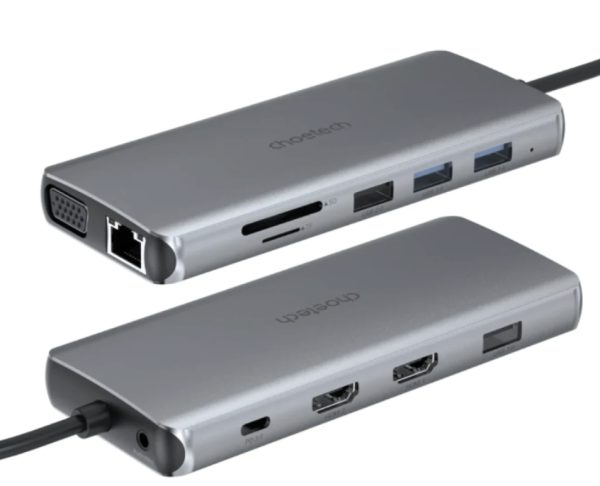 Choetech HUB-M26 12-in-1 USB C Multiport Adapter with digital display