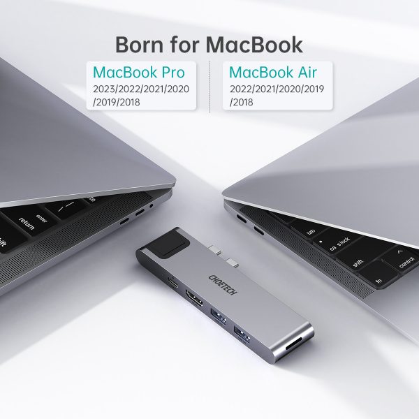Choetech HUB-M24 7-In-2 MacBook Pro/Air USB Adapter USB C Hub