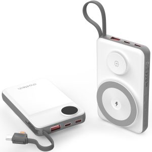 Choetech B695 10000mAh LED display Magnetic Wireless power bank White