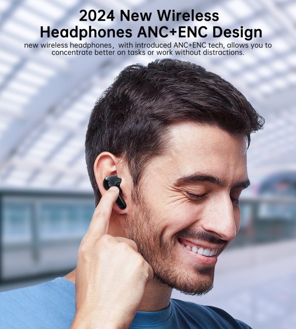 Choetech BH-T60 ENC+ANC TWS earphone With 4 Mics Black