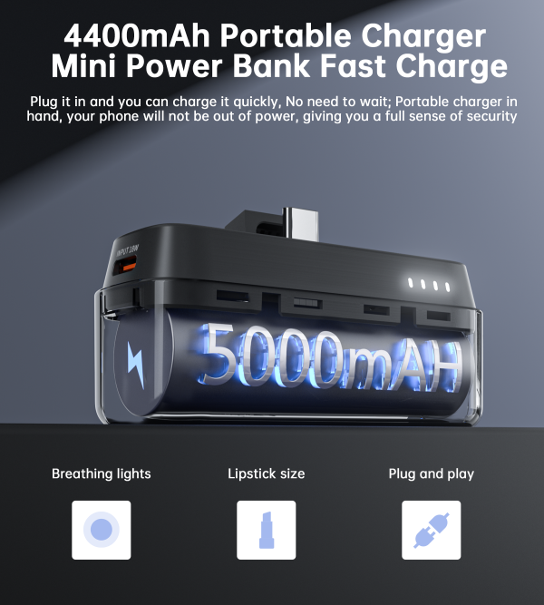 Choetech B740 PD20W 5 000 mAh Power Bank Black