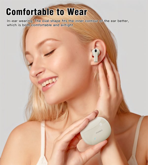 Choetech BH-T24 TWS bluetooth earphone Light Yellow