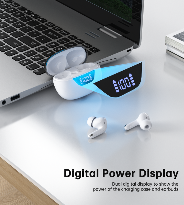 Choetech BH-T60 ENC+ANC TWS earphone With 4 Mics White