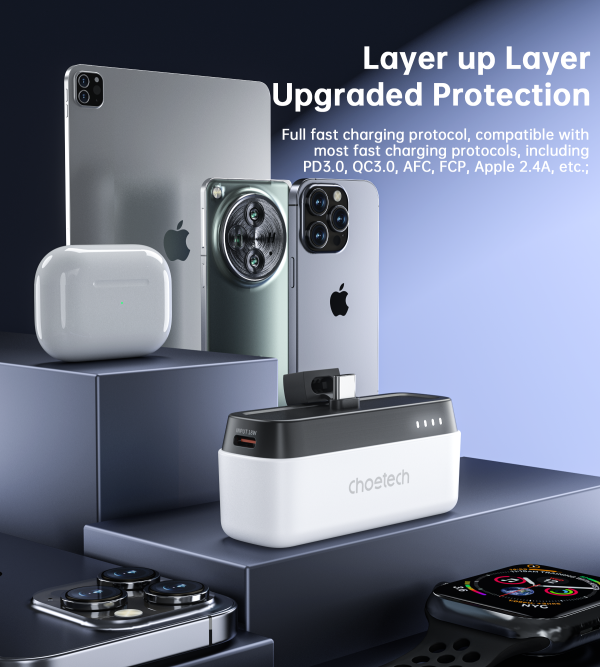 Choetech B740 PD20W 5 000 mAh Power Bank White