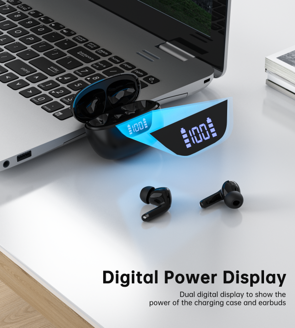 Choetech BH-T60 ENC+ANC TWS earphone With 4 Mics Black