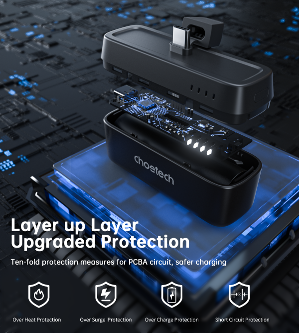 Choetech B740 PD20W 5 000 mAh Power Bank Black
