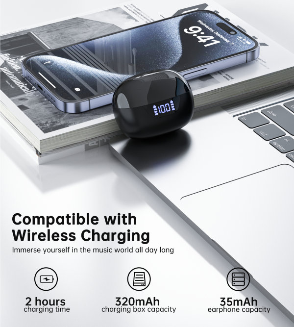 Choetech BH-T60 ENC+ANC TWS earphone With 4 Mics Black