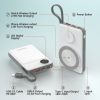 Choetech B695 10000mAh LED display Magnetic Wireless power bank White