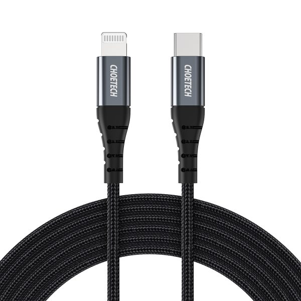 Choetech IP0039 1.2m type-c to lightening MFI nylon braid cable