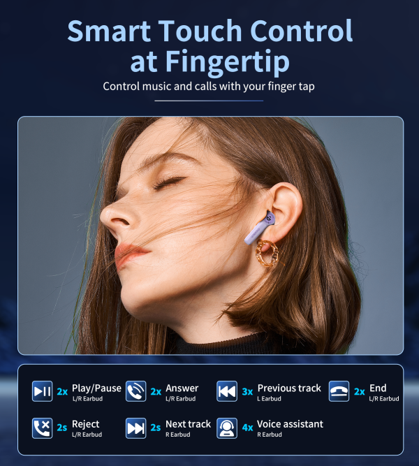 Choetech BH-T19 EyeAura Minion wireless TWS Purple