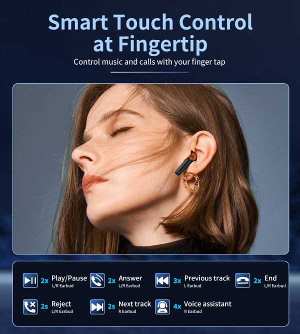 Choetech BH-T19 EyeAura Minion wireless TWS Black