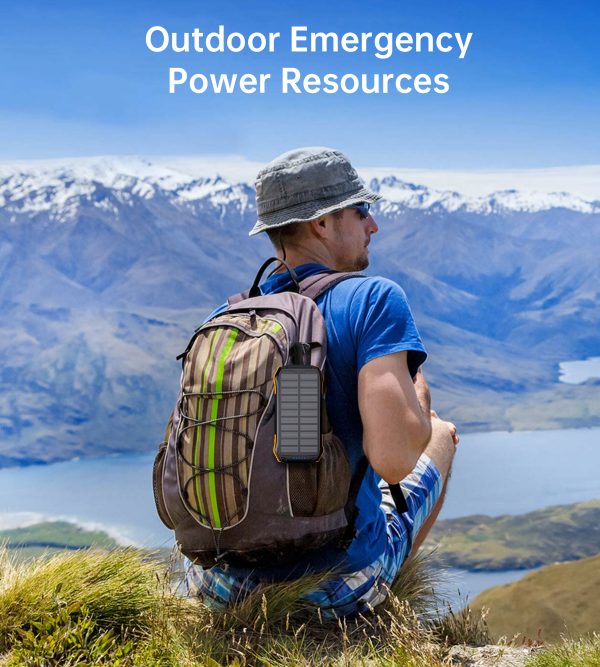 B659-10 Choetech B659 10000mAh Solar Power Bank with Wireless Charge