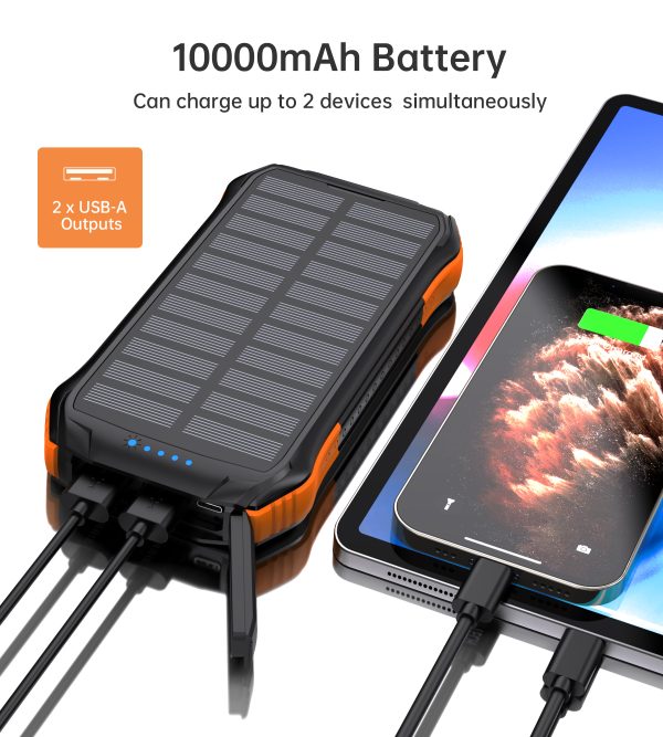 B659-5 Choetech B659 10000mAh Solar Power Bank with Wireless Charge