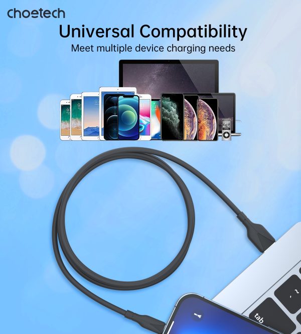 Choetech XAL-0003 USB-A to Lightning 1M, 2.4A Black