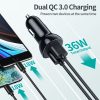 Choetech C0051-V5 36W QC 3.0 Dual USB-A Car Charger