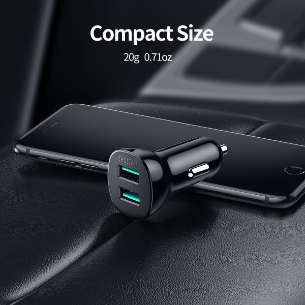 Choetech C0051-V5 36W QC 3.0 Dual USB-A Car Charger