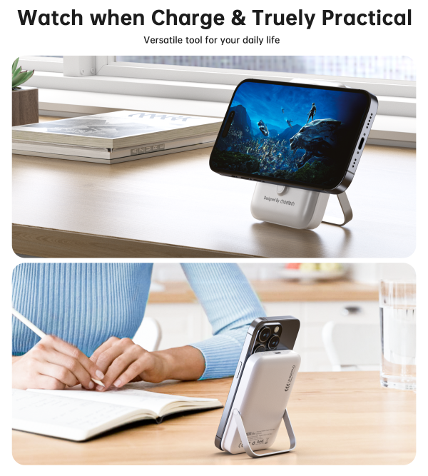 Choetech B743 10000mAh Magnetic Wireless PD20W Power Bank White