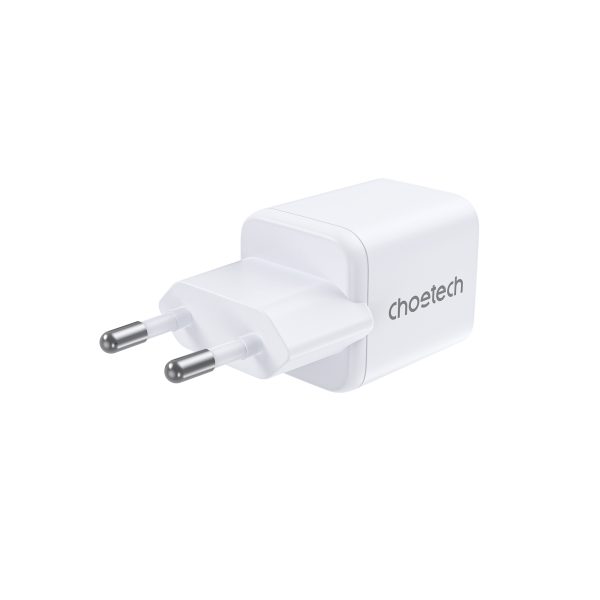 Choetech PD5012 NexGen Mini PD30W GAN A+C Wall Charger White