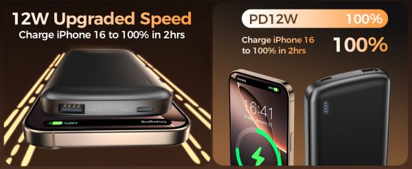 Choetech B850 10000mAh 12W USB-A+Type-C Power Bank