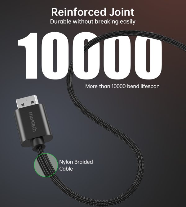 XDH01-6 Choetech XDH01 DP to HDMI კაბელი (DisplayPort-იდან HDMI-ზე)