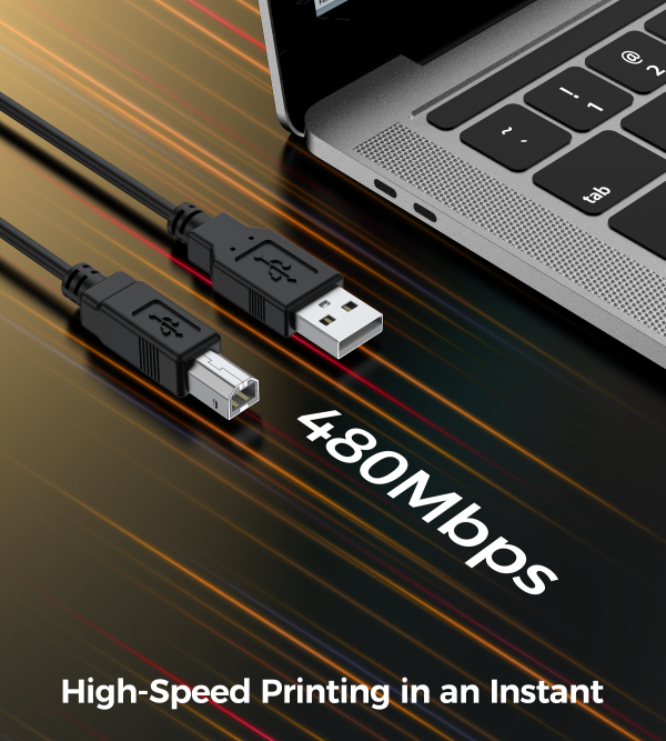 主图04 Choetech AB0060 USB-A to B პრინტერის კაბელის