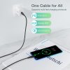 Choetech XCC‑1008‑BK USB‑C to USB‑C კაბელი