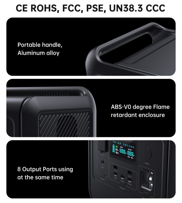Choetech BS060 Dash 2 800W/512Wh — შავი