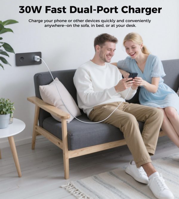 Choetech PD9009 PowiX PD30W wall Charger White