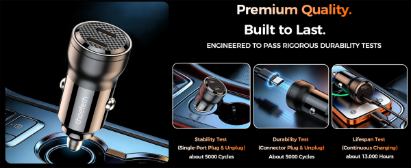 CHOETECH TC0008 Dual USB-C PD 40W Car Charger
