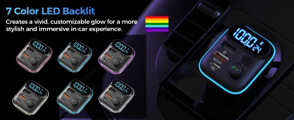 A-02 Choetech TCOO5O ZapUp Bluetooth FM (36W) — შავი