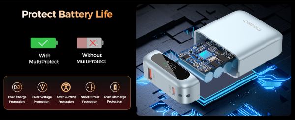 A-04 Choetech B860 PowerLeap 10000mAh — ვერცხლისფერი