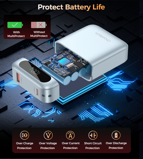 主图07 Choetech B860 PowerLeap 10000mAh — ვერცხლისფერი